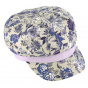 Shabby Cotton Lilac Newsboy Cap - Traclet