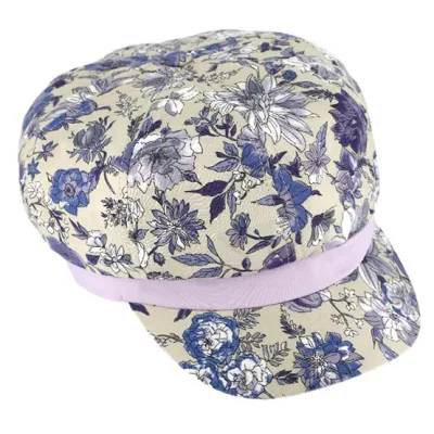 Casquette Gavroche Shabby Coton Lilas - Traclet - Traclet Reference : 17989| Chapellerie Traclet