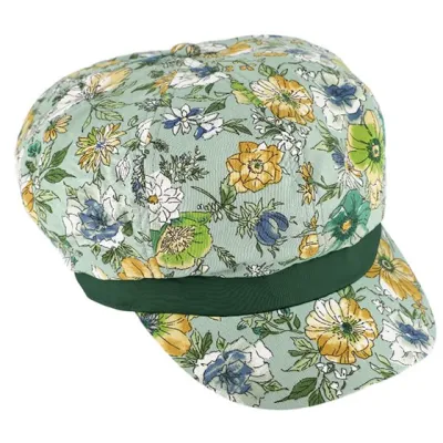Gavroche Cap Shabby Cotton Light Green - Traclet