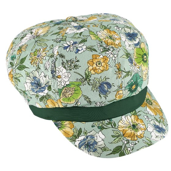 Gavroche Cap Shabby Cotton Light Green - Traclet