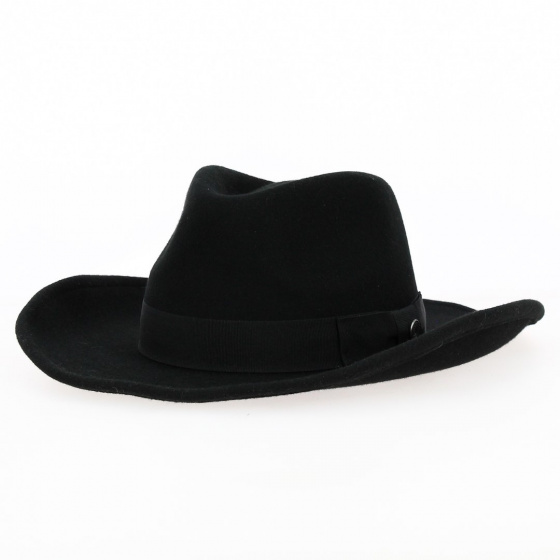 Western hat Felt wool Black - Traclet