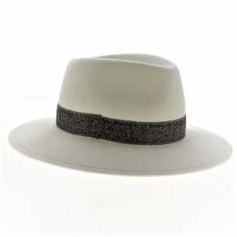 Fedora Dany white felt hat - Traclet