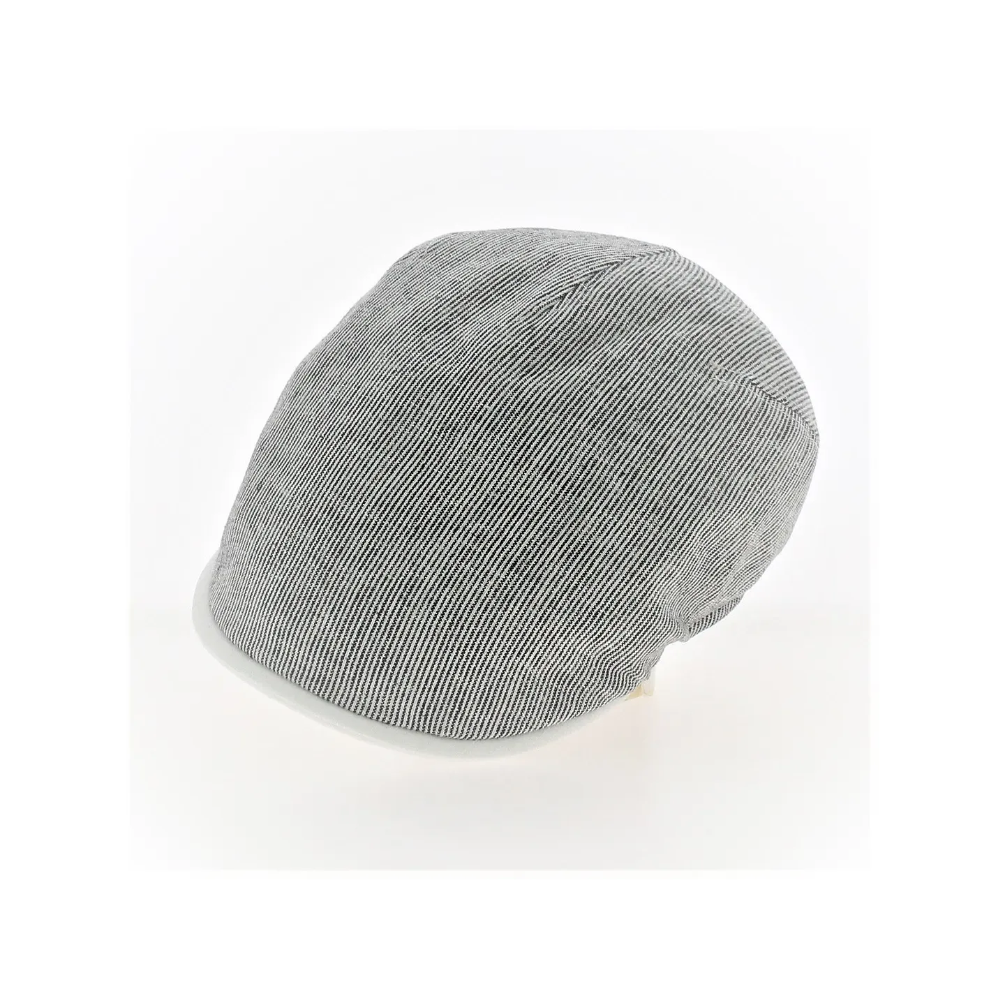 Casquette bombée Lin à rayures Bleu et blanche - Traclet Reference : 12429 | Chapellerie Traclet