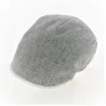 Casquette bombée Lin à rayures Bleu et blanche - Traclet Reference : 12429 | Chapellerie Traclet