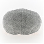 Blue and White Striped Rounded Linen Cap - Traclet