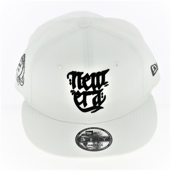 Casquette Snapback New Era Script 9Fifty Blanc - New Era