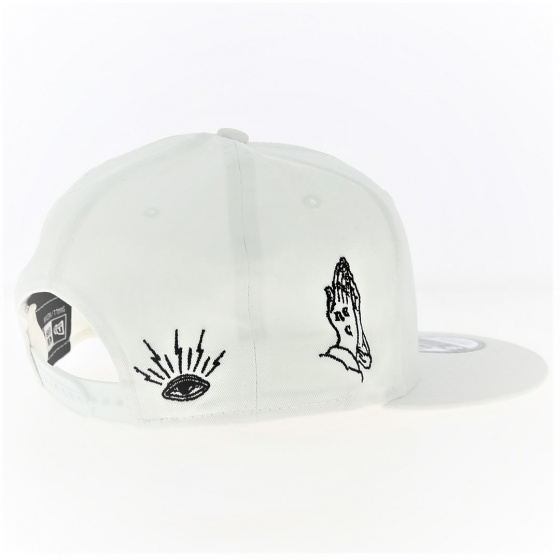Casquette Snapback New Era Script 9Fifty Blanc - New Era