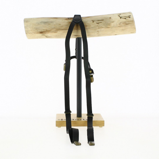Bretelles en cuir Noir - Traclet
