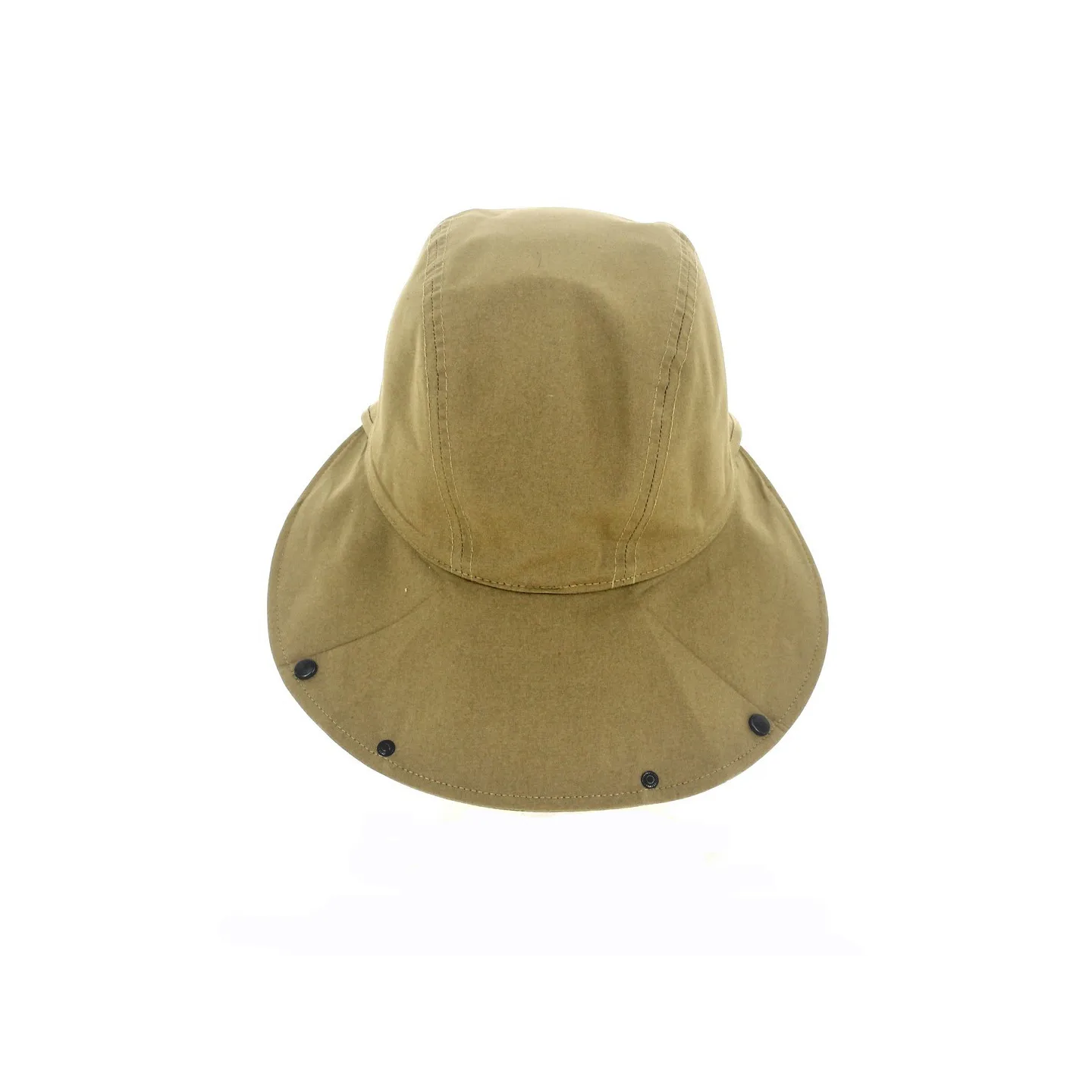 Beige Cotton Baseball Cap with Neck Cover Marly - Crambes Reference: 11346 | Traclet Hat Shop