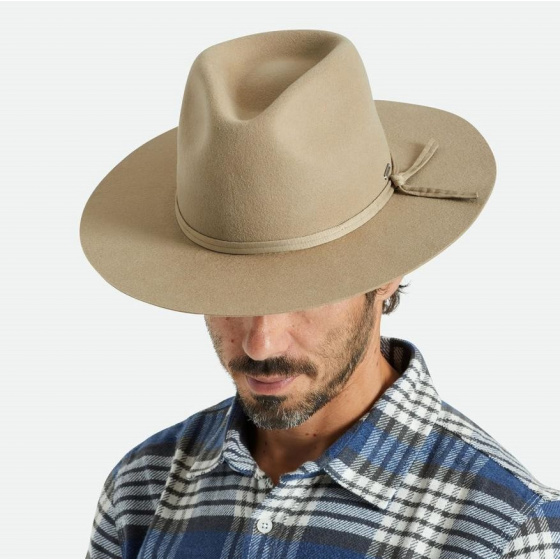 Cohen Cowboy Hat Wool Felt Sand - Brixton