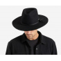 Cohen Black Wool Felt Cowboy Hat - Brixton