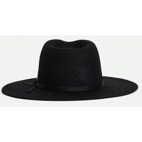 Chapeau Cowboy Cohen Feutre Laine Noir - Brixton