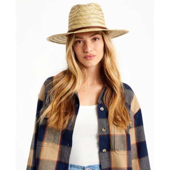 Natural Straw Cohen Cowboy Hat - Brixton Natural Straw Cohen Cowboy Hat - Brixton