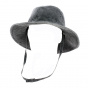 Mongo Safari Hat Black Cotton - Crambes