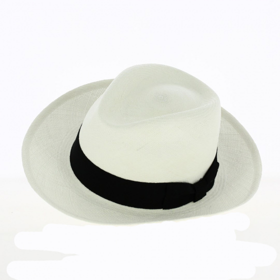 White Panama Fedora Hat Gabin - Crambes
