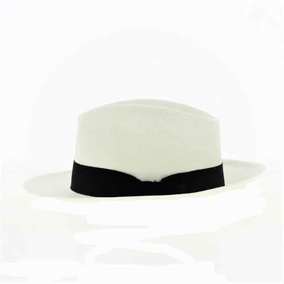 White Panama Fedora Hat Gabin - Crambes