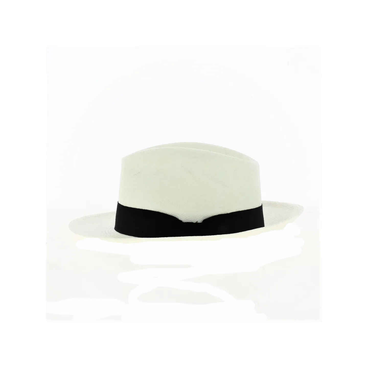 Chapeau Fedora Panama Gabin Blanc - Crambes Reference : 11738 | Chapellerie Traclet