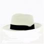 Chapeau Fedora Panama Gabin Blanc - Crambes