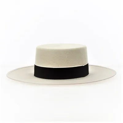 Chapeau Cordobes Andalou Feutre Beige Reference : 16857 | Chapellerie Traclet