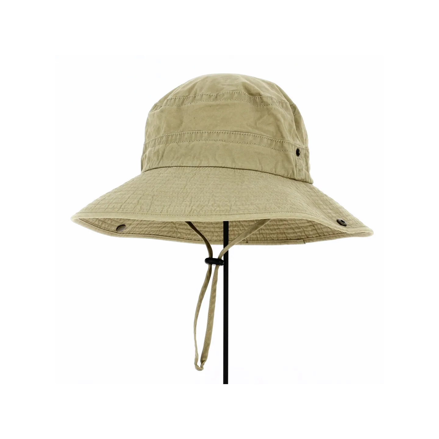 Chapeau Bob Larges bords Oliver Beige - Traclet Reference : 10695 | Chapellerie Traclet