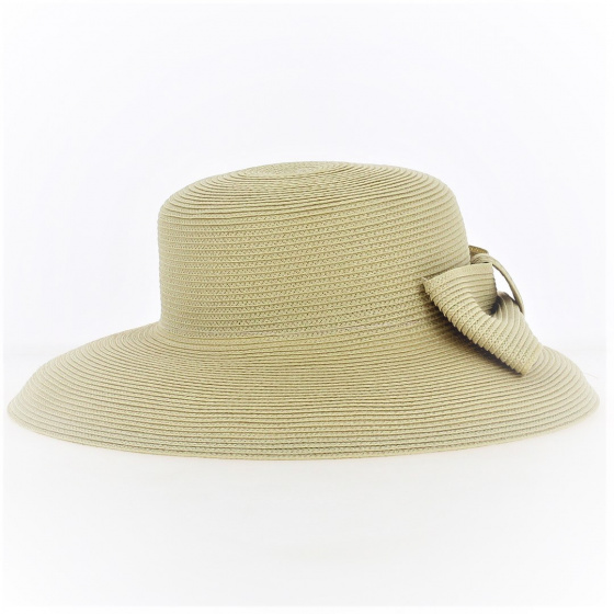 Capeline de cérémonie Nœud Beige - Willy's Paris Capeline de cérémonie Nœud Beige - Willy's Paris