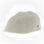 Domed Gent Linen Cap in Beige - City Sport