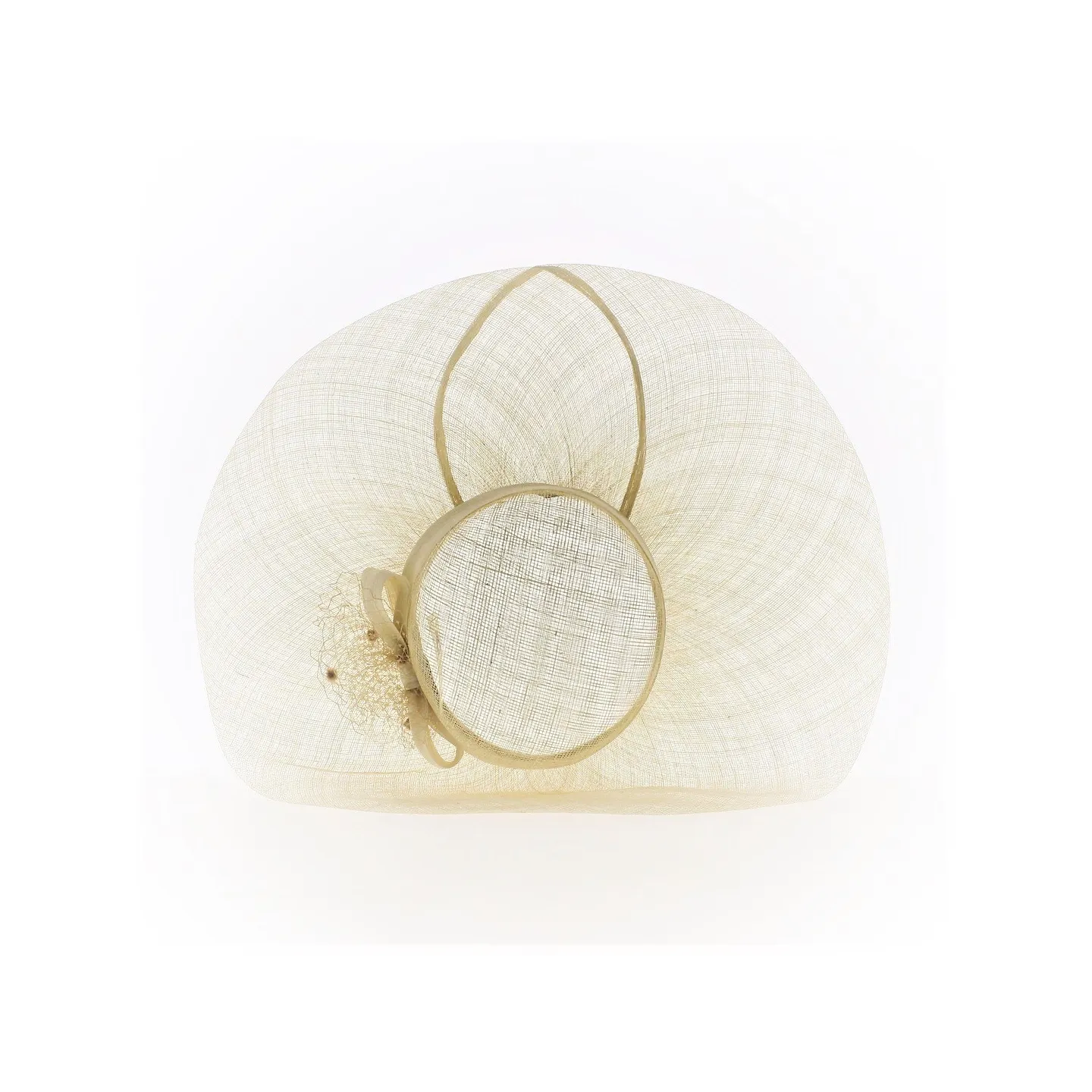 Capeline Cérémonie Manon Paille Beige - Traclet Reference : 12581 | Chapellerie Traclet
