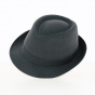 Trilby Black Cotton Hat - Traclet