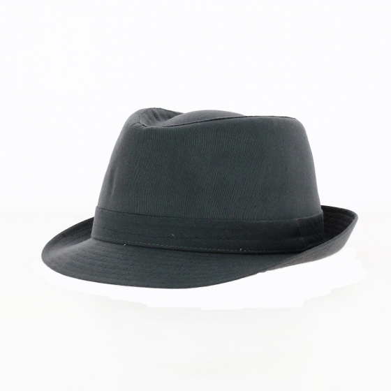 Chapeau Trilby Coton Noir - Traclet