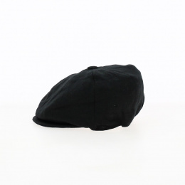 Irish Cap Linen Black - Hanna Hats
