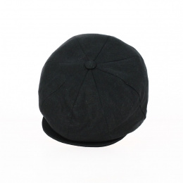 Black Linen Irish Cap - Hanna Hats