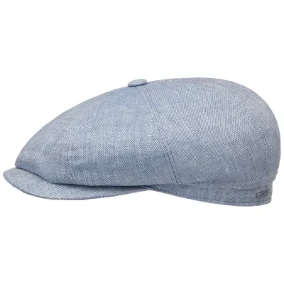 Sky Blue Linen Hatteras Cap - Stetson Reference: 18011 | Traclet Hat Shop