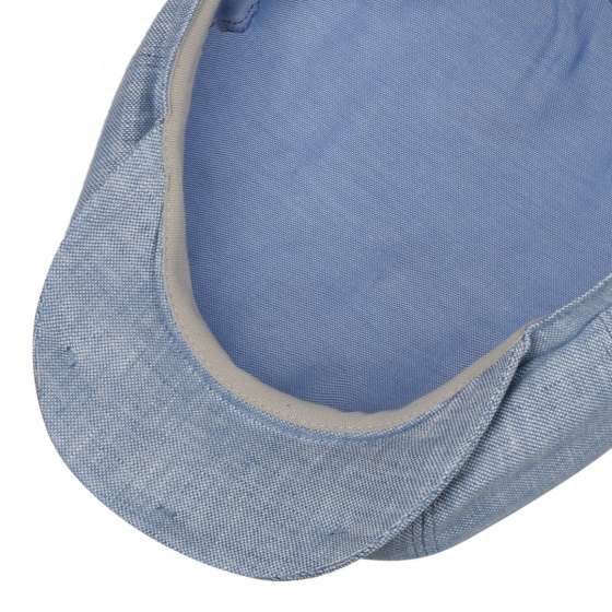 Sky Blue Linen Hatteras Cap - Stetson