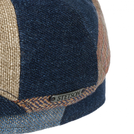 Casquette Driver Patchwork Lin Bleu - Stetson
