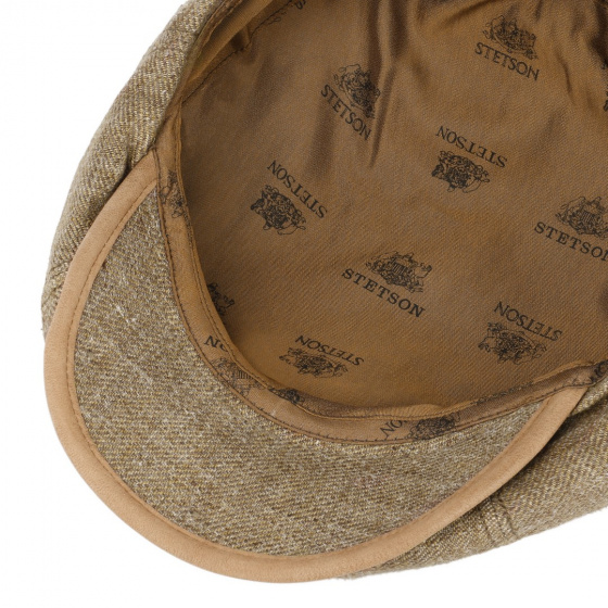 Brown Linen Hatteras Cap - Stetson