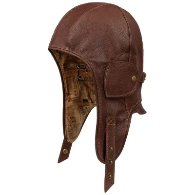 Casque Auto Sacramento Cuir Marron - Stetson Reference : 18022 | Chapellerie Traclet