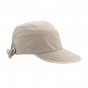 Beige Polyester Wide Brim Cap - Traclet