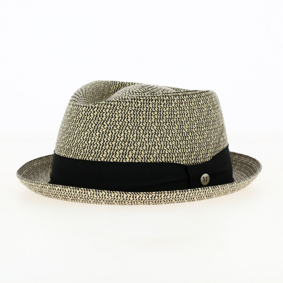 Chapeau Porkpie Diamond Alfredo Beige - Fléchet