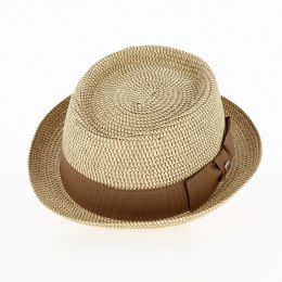 Straw Porkpie Hat Milano - Flechet